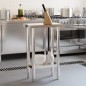vidaXL Mesa de trabajo de cocina acero inoxidable 55x30x85 cm vidaXL Mesa de trabajo de cocina acero inoxidable 55x30x85 cm