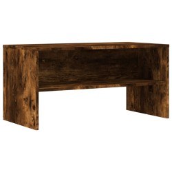 vidaXL Mueble de TV madera de ingeniería roble ahumado 80x40x40 cm