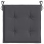 vidaXL Cojines sillas de jardín 4 uds tela Oxford antracita 40x40x3 cm