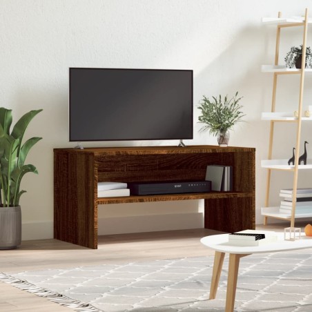 vidaXL Mueble de TV madera de ingeniería marrón roble 80x40x40 cm