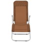 vidaXL Tumbonas plegables 2 unidades textilene gris topo vidaXL Tumbonas plegables 2 unidades textilene gris topo