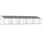 vidaXL Jaula de perros techo y puertas acero galvanizado gris 10x2x2 m vidaXL Jaula de perros techo y puertas acero galvanizado gris 10x2x2 m