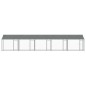 vidaXL Jaula de perros techo y puertas acero galvanizado gris 10x2x2 m vidaXL Jaula de perros techo y puertas acero galvanizado gris 10x2x2 m