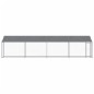 vidaXL Jaula de perros techo y puerta acero galvanizado gris 8x2x2 m vidaXL Jaula de perros techo y puerta acero galvanizado gris 8x2x2 m