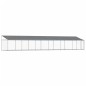 vidaXL Jaula de perros techo y puerta acero galvanizado gris 12x2x2 m vidaXL Jaula de perros techo y puerta acero galvanizado gris 12x2x2 m