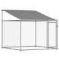 vidaXL Jaula de perros techo y puerta acero galvanizado gris 12x2x2 m vidaXL Jaula de perros techo y puerta acero galvanizado gris 12x2x2 m