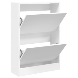 vidaXL Zapatero de madera de ingeniería blanco 60x21x87,5 cm