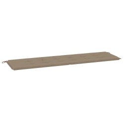 vidaXL Cojín de banco de jardín tela Oxford gris taupé 180x50x3 cm