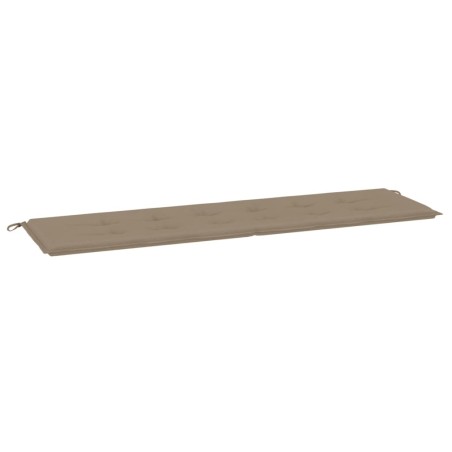 vidaXL Cojín de banco de jardín tela Oxford gris taupé 180x50x3 cm