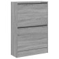 vidaXL Zapatero madera de ingeniería gris Sonoma 60x21x87,5 cm