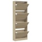 vidaXL Zapatero de madera de ingeniería roble Sonoma 60x21x163,5 cm vidaXL Zapatero de madera de ingeniería roble Sonoma 60x21x163,5 cm