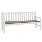 vidaXL Cojín de banco de jardín tela Oxford gris taupé 180x50x3 cm vidaXL Cojín de banco de jardín tela Oxford gris taupé 180x50x3 cm