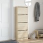 vidaXL Zapatero de madera de ingeniería roble Sonoma 60x21x163,5 cm vidaXL Zapatero de madera de ingeniería roble Sonoma 60x21x163,5 cm