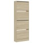 vidaXL Zapatero de madera de ingeniería roble Sonoma 60x21x163,5 cm vidaXL Zapatero de madera de ingeniería roble Sonoma 60x21x163,5 cm