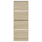 vidaXL Zapatero de madera de ingeniería roble Sonoma 60x21x163,5 cm vidaXL Zapatero de madera de ingeniería roble Sonoma 60x21x163,5 cm