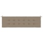 vidaXL Cojín de banco de jardín tela Oxford gris taupé 180x50x3 cm vidaXL Cojín de banco de jardín tela Oxford gris taupé 180x50x3 cm
