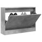 vidaXL Mueble zapatero madera de ingeniería gris hormigón 80x21x57 cm vidaXL Mueble zapatero madera de ingeniería gris hormigón 80x21x57 cm