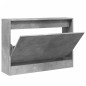 vidaXL Mueble zapatero madera de ingeniería gris hormigón 80x21x57 cm vidaXL Mueble zapatero madera de ingeniería gris hormigón 80x21x57 cm