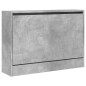 vidaXL Mueble zapatero madera de ingeniería gris hormigón 80x21x57 cm vidaXL Mueble zapatero madera de ingeniería gris hormigón 80x21x57 cm