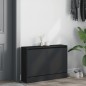 vidaXL Zapatero de madera de ingeniería negro 80x21x57 cm vidaXL Zapatero de madera de ingeniería negro 80x21x57 cm