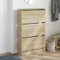 vidaXL Zapatero de madera de ingeniería roble Sonoma 80x21x125,5 cm vidaXL Zapatero de madera de ingeniería roble Sonoma 80x21x125,5 cm