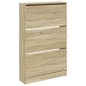 vidaXL Zapatero de madera de ingeniería roble Sonoma 80x21x125,5 cm vidaXL Zapatero de madera de ingeniería roble Sonoma 80x21x125,5 cm
