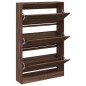 vidaXL Zapatero de madera de ingeniería marrón roble 80x21x125,5 cm vidaXL Zapatero de madera de ingeniería marrón roble 80x21x125,5 cm