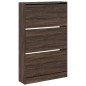 vidaXL Zapatero de madera de ingeniería marrón roble 80x21x125,5 cm vidaXL Zapatero de madera de ingeniería marrón roble 80x21x125,5 cm