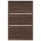 vidaXL Zapatero de madera de ingeniería marrón roble 80x21x125,5 cm vidaXL Zapatero de madera de ingeniería marrón roble 80x21x125,5 cm