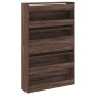 vidaXL Zapatero de madera de ingeniería marrón roble 80x21x125,5 cm vidaXL Zapatero de madera de ingeniería marrón roble 80x21x125,5 cm