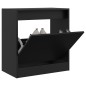 vidaXL Zapatero de madera de ingeniería negro 60x34x63,5 cm vidaXL Zapatero de madera de ingeniería negro 60x34x63,5 cm