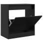 vidaXL Zapatero de madera de ingeniería negro 60x34x63,5 cm vidaXL Zapatero de madera de ingeniería negro 60x34x63,5 cm