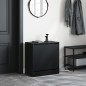 vidaXL Zapatero de madera de ingeniería negro 60x34x63,5 cm vidaXL Zapatero de madera de ingeniería negro 60x34x63,5 cm