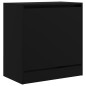 vidaXL Zapatero de madera de ingeniería negro 60x34x63,5 cm vidaXL Zapatero de madera de ingeniería negro 60x34x63,5 cm