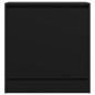 vidaXL Zapatero de madera de ingeniería negro 60x34x63,5 cm vidaXL Zapatero de madera de ingeniería negro 60x34x63,5 cm