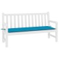 vidaXL Cojín de banco de jardín tela Oxford azul 200x50x3 cm vidaXL Cojín de banco de jardín tela Oxford azul 200x50x3 cm