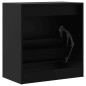 vidaXL Zapatero de madera de ingeniería negro 60x34x63,5 cm vidaXL Zapatero de madera de ingeniería negro 60x34x63,5 cm