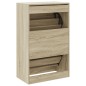 vidaXL Zapatero de madera de ingeniería roble Sonoma 60x34x96,5 cm vidaXL Zapatero de madera de ingeniería roble Sonoma 60x34x96,5 cm