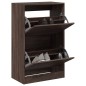 vidaXL Zapatero de madera de ingeniería marrón roble 60x34x96,5 cm vidaXL Zapatero de madera de ingeniería marrón roble 60x34x96,5 cm