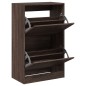 vidaXL Zapatero de madera de ingeniería marrón roble 60x34x96,5 cm vidaXL Zapatero de madera de ingeniería marrón roble 60x34x96,5 cm