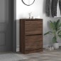 vidaXL Zapatero de madera de ingeniería marrón roble 60x34x96,5 cm vidaXL Zapatero de madera de ingeniería marrón roble 60x34x96,5 cm