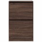 vidaXL Zapatero de madera de ingeniería marrón roble 60x34x96,5 cm vidaXL Zapatero de madera de ingeniería marrón roble 60x34x96,5 cm