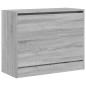 vidaXL Zapatero de madera de ingeniería gris Sonoma 80x34x63 cm vidaXL Zapatero de madera de ingeniería gris Sonoma 80x34x63 cm