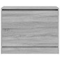 vidaXL Zapatero de madera de ingeniería gris Sonoma 80x34x63 cm vidaXL Zapatero de madera de ingeniería gris Sonoma 80x34x63 cm