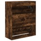 vidaXL Zapatero de madera de ingeniería roble ahumado 80x34x96,5 cm vidaXL Zapatero de madera de ingeniería roble ahumado 80x34x96,5 cm