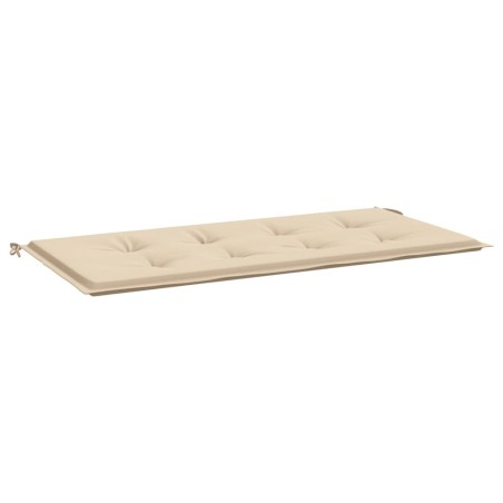 vidaXL Cojín de banco de jardín tela Oxford beige 120x50x3 cm