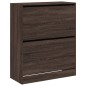 vidaXL Zapatero de madera de ingeniería marrón roble 80x34x96,5 cm vidaXL Zapatero de madera de ingeniería marrón roble 80x34x96,5 cm