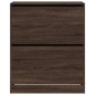 vidaXL Zapatero de madera de ingeniería marrón roble 80x34x96,5 cm vidaXL Zapatero de madera de ingeniería marrón roble 80x34x96,5 cm