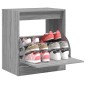 vidaXL Zapatero de madera de ingeniería gris Sonoma 60x42x69 cm