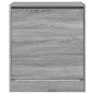 vidaXL Zapatero de madera de ingeniería gris Sonoma 60x42x69 cm